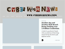 Tablet Screenshot of cyberwarnews.info